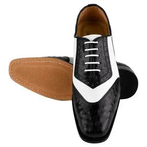 William Genuine Leather Two Tonned Lizard/Ostrich Print Oxford Shoes Libertyzeno | Shoes | William Genuine Leather Two Tonned  main image 2